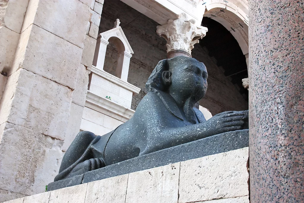 Diocletian Palace - One of the 12 sphynxes from Egypt