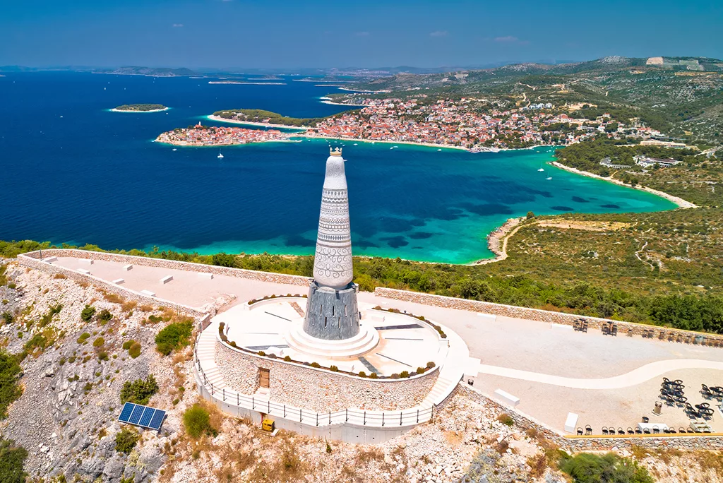 The Statue of Virgin Mary - Primosten - Dalmatia - Croatia