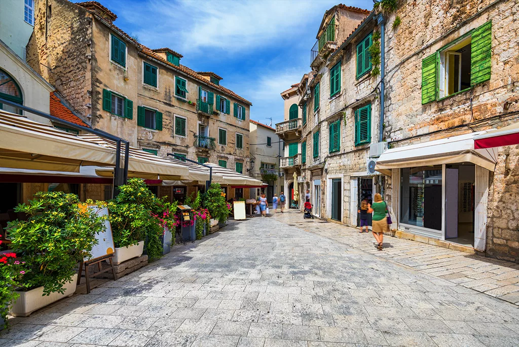 Arriving to Split - Dalmatia - Croatia Beautiful Square in Split